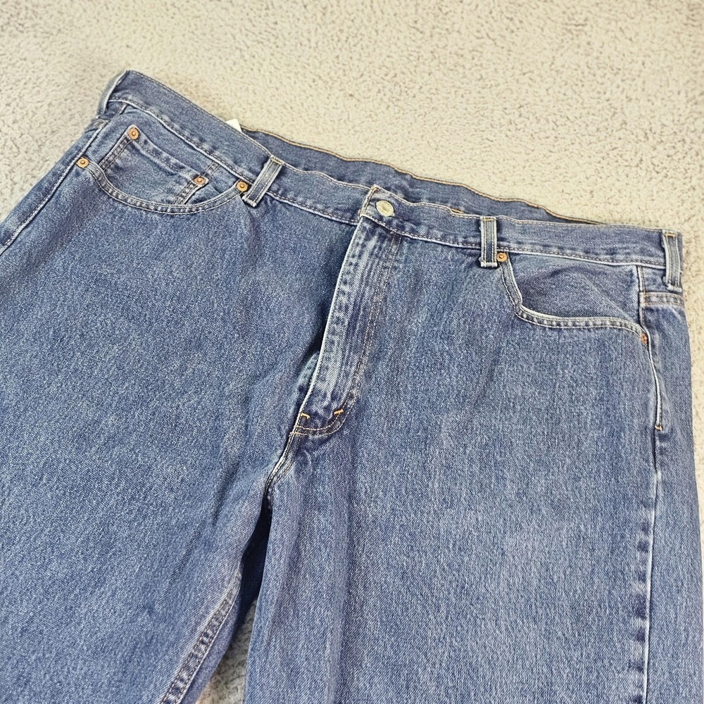 Levis 550 Jeans Mens 44x34 Blue Relaxed Fit Tapered Denim Medium Wash Pants